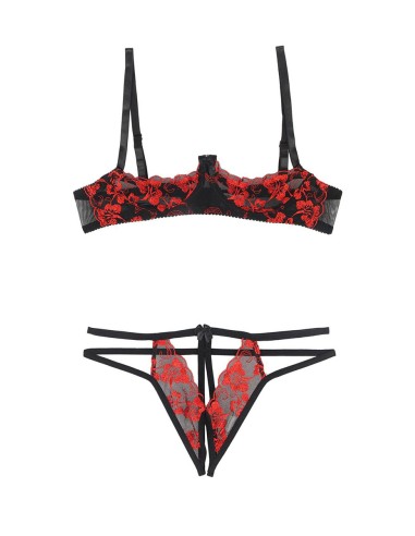 Ensemble ouvert sexy 2 pièces Paris Hollywood