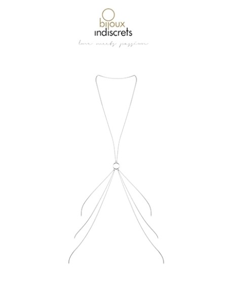 Chaine de corps en 8 argentée