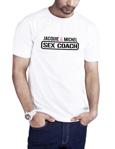 T-shirt Sex Coach blanc - Jacquie et Michel