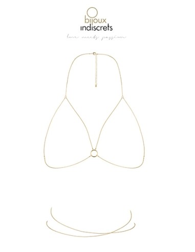 Chaine de poitrine dorée