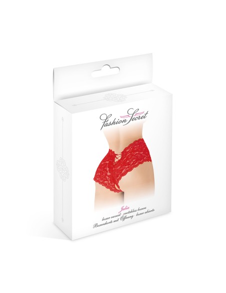 Boxer ouvert Julia - rouge
