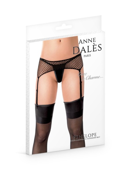 Porte-jarretelles noir Penelope - Anne d'Alès