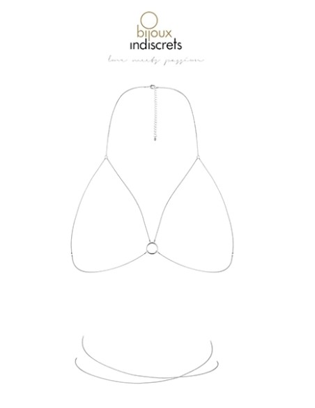 Chaine de poitrine argentée