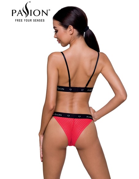 Ensemble lingerie Glamis - Rouge et noir