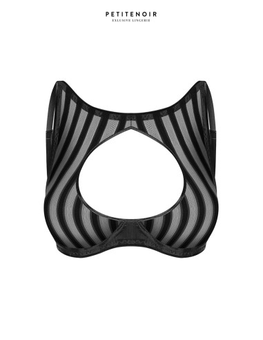 Soutien-gorge brassière tulle rayé