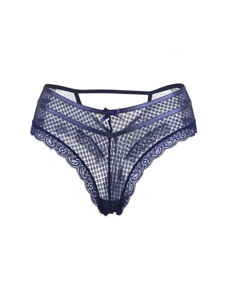 Tanga bleu dentelle - Paris Hollywood