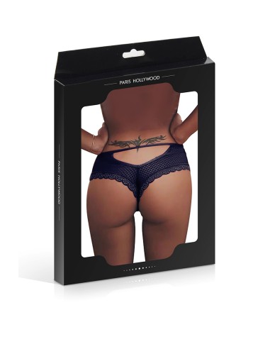 Tanga bleu dentelle - Paris Hollywood