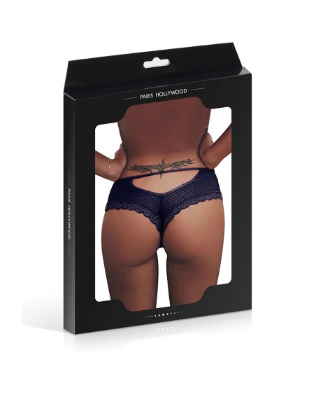 Tanga bleu dentelle - Paris Hollywood