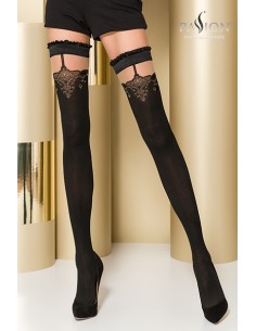 Bas autofixants ST100 Noir et rouge 2