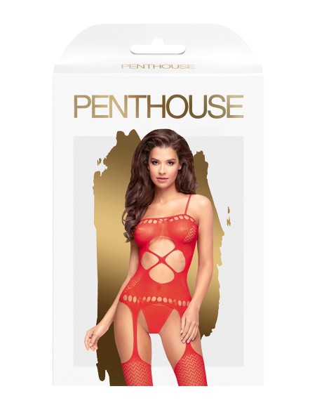 Combinaison Hot Nightfall Rouge - Penthouse Combinaison Hot Nightfall Rouge - Penthouse