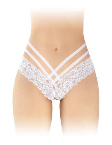 Tanga ouvert Anne - blanc