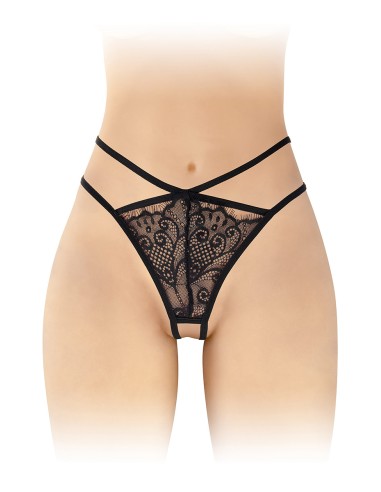 String ouvert Mylene - noir